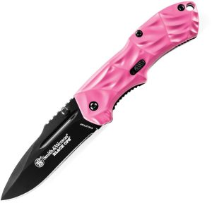 Smith & Wesson Mini BLOP2 MAGIC Assisted Folding Knife Pink