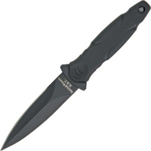 Smith & Wesson HRT Military Boot Knife - Black Dagger