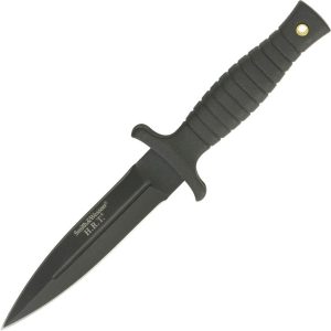 Smith & Wesson HRT Boot Knife - Black Double Edge