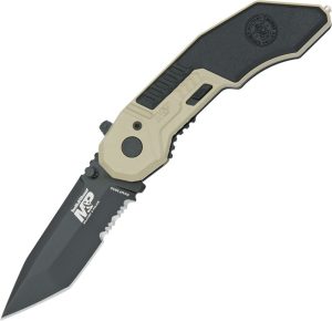 Smith & Wesson M&P Linerlock Folding Knife Tanto Black 4034