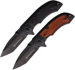 SWP1105618.jpg Smith & Wesson Pistol Grip Linerlock Combo - 2 Inlays