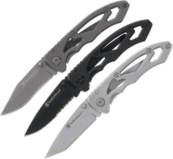Smith & Wesson Framelock Combo Three-Knife Set