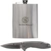 Smith & Wesson Executive Linerlock with Flask Set