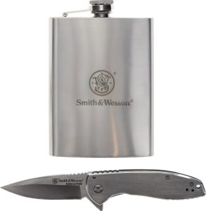 Smith & Wesson Executive Linerlock with Flask Set