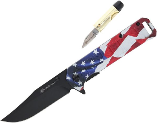 Smith & Wesson Americas Heroes Folder Combo Patriotic