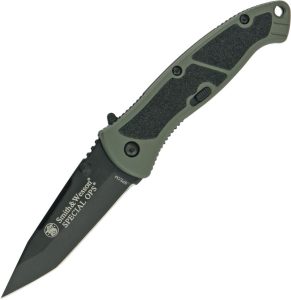 Smith & Wesson Special Ops Linerlock Folding Knife OD Green