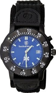Smith & Wesson EMT Mens Watch - Blue Back Glow Face