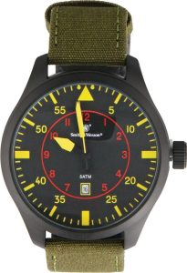 Smith & Wesson NATO Watch - Yellow Hands Canvas Band