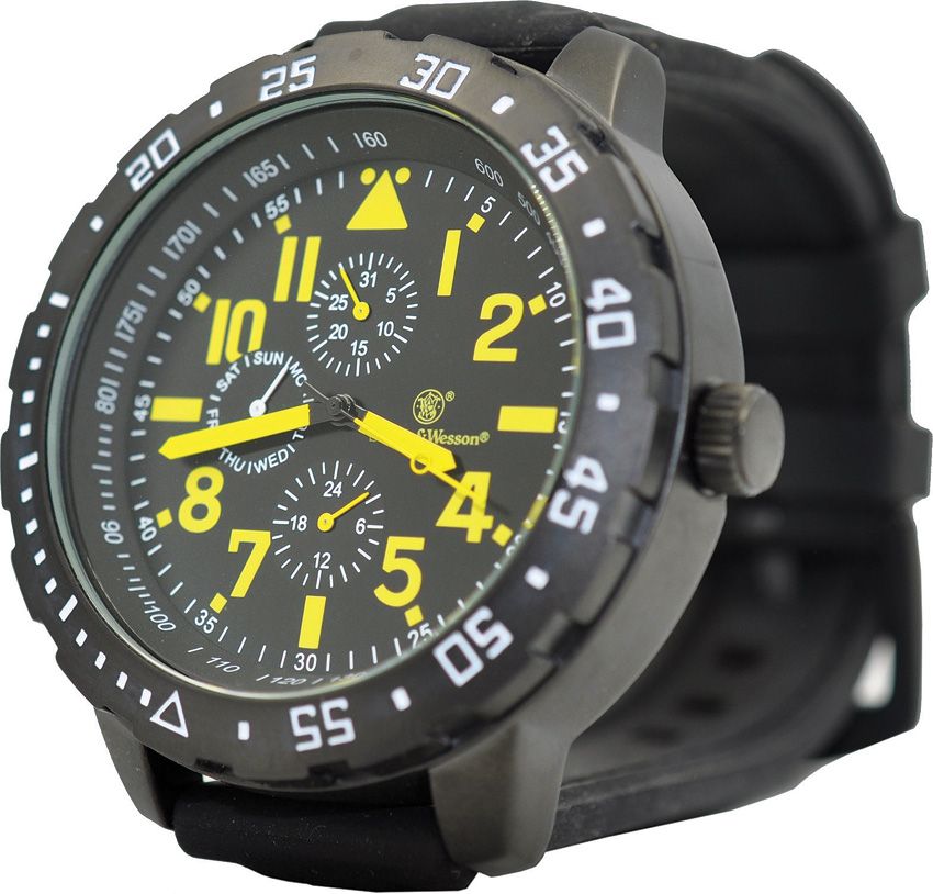 Smith & Wesson Calibrator Watch Yellow 51mm