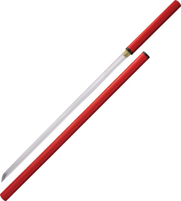 Factory X Red Straight Sword Hand Forged 42 inch