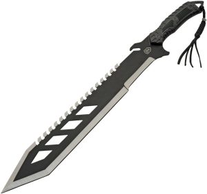 Sierra Zulu Trident Machete 24in Sawback Stainless