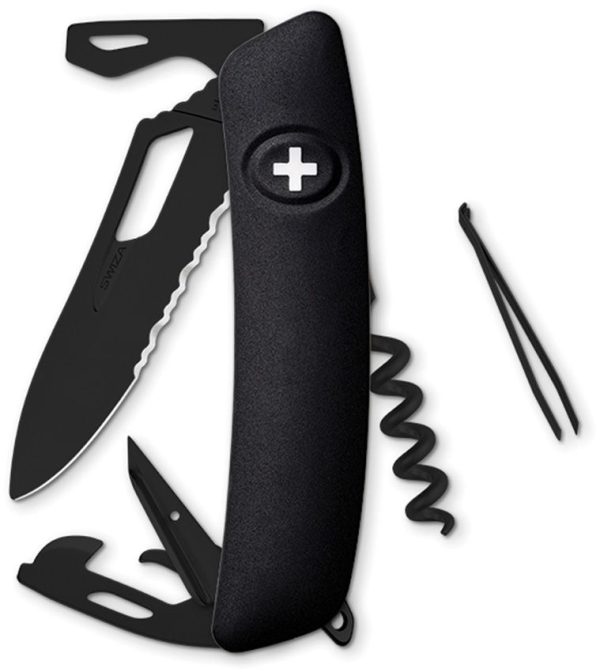 Swiza SH03 Swiss Pocket Knife Black Multi-Tool Folding