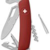 SZA0361900.jpg Swiza SH03 Swiss Pocket Knife Red 3.75in Closed