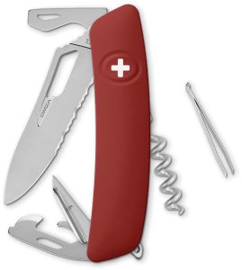 SZA0361900.jpg Swiza SH03 Swiss Pocket Knife Red Multi Tool Folding