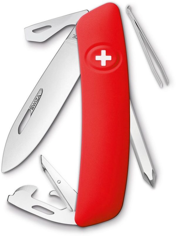 SZA4000.jpg Swiza D04 Swiss Pocket Knife Red Synthetic