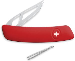 SZACH0901000.jpg Swiza CH00 Cheese Knife - Red Rubberized Handle