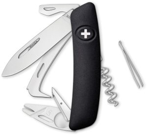 SZAH0901010.jpg Swiza HO05TT Horse Black Folding Multi Tool Pocket Knife