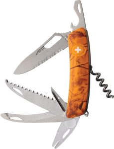 SZAST2162160.jpg Swiza Hunting Knife Multi Tool Orange 10-in-1 Folding Pocket