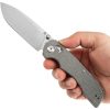Tenable Kryo Crossbar Lock Green Micarta Folding Knife 14C28N