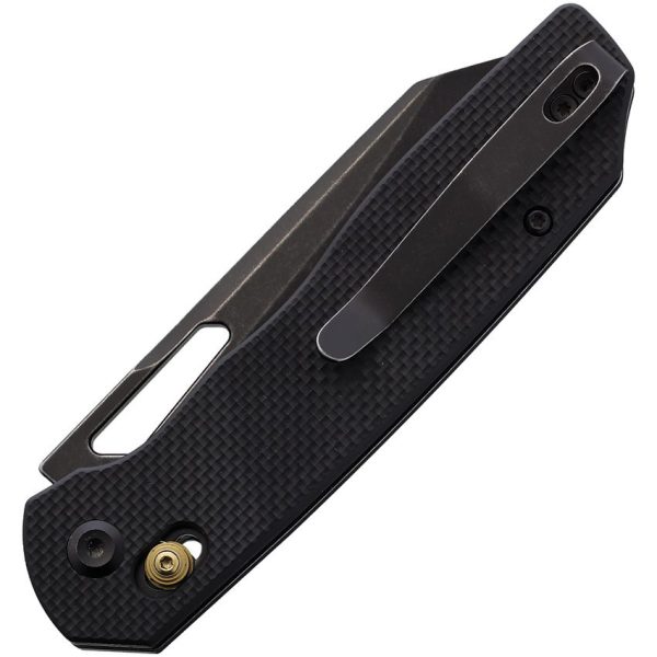 Tenable Shard Crossbar Lock Folding Knife 3.5" 14C28N Black G10