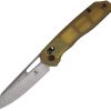 Tenable Shard Crossbar Lock Damascus Folding Knife Amber PEI