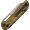 Tenable Shard Crossbar Lock Damascus Folding Knife Amber PEI