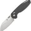Tenable Model 6 Crossbar Lock Folding Knife 14C28N Sheepsfoot CF