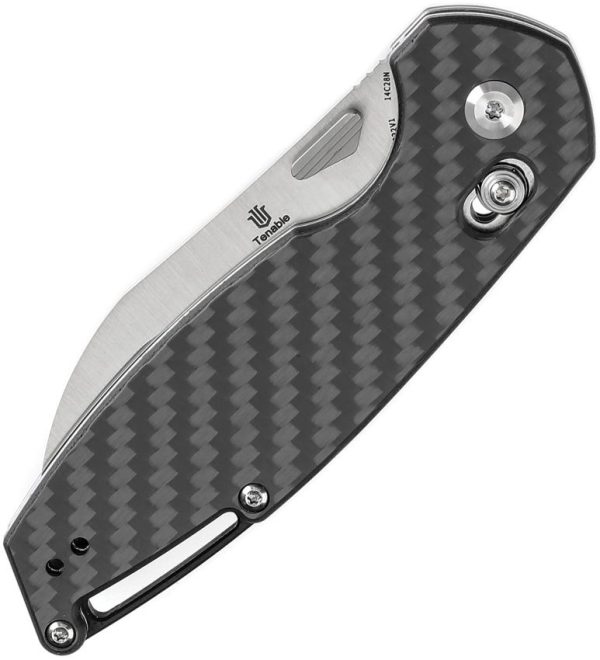 Tenable Model 6 Crossbar Lock Folding Knife 14C28N Sheepsfoot CF