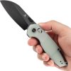 Tenable Model 6 Crossbar Lock Jade G10 Folding Knife 14C28N
