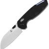 Tenable Knives Model 6 Crossbar Lock Black Folding Knife 14C28N