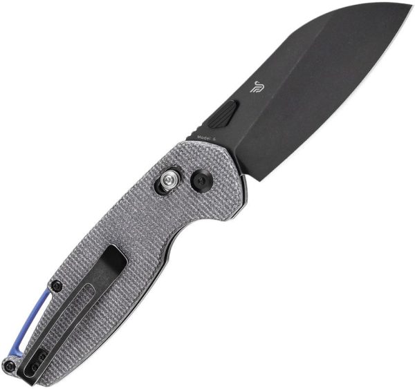Tenable Knives Model 6 Crossbar Lock Black 14C28N Folding Knife