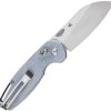 Tenable Model 6 Crossbar Lock Blue Folding Knife 14C28N Sheepsfoot