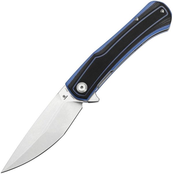 Tenable Kratos Linerlock Folding Knife Nitro V Black Blue G10