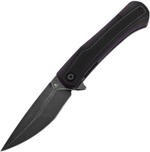 Tenable Kratos Linerlock Black Folding Knife Nitro V G10
