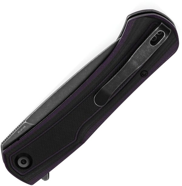 Tenable Kratos Linerlock Black Folding Knife Nitro V G10