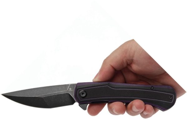 Tenable Kratos Linerlock Black Folding Knife Nitro V G10