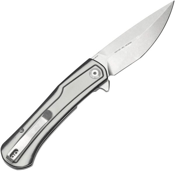 Tenable Kratos Linerlock Folding Knife Nitro V Black White G10