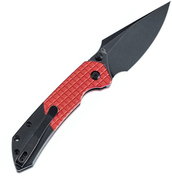 Tenable Fenrir Button Lock Red/Black Aluminum