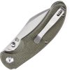 Tenable Nesstreet Button Lock Green Micarta