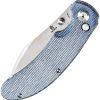 Tenable Knives Nesstreet Button Lock Blue Micarta