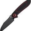 Tenable Knives Prometheus Linerlock Black/Red G10
