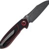 Tenable Knives Prometheus Linerlock Black/Red G10