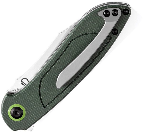 Tenable Prometheus Linerlock Green 14C28N Folding Knife EDC