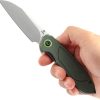 Tenable Prometheus Linerlock Green 14C28N Folding Knife EDC