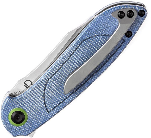 Tenable Prometheus Linerlock Blue Folding Knife 14C28N Sandvik