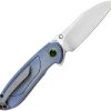 Tenable Prometheus Linerlock Blue Folding Knife 14C28N Sandvik