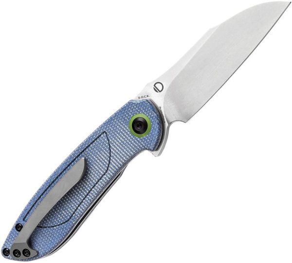 Tenable Prometheus Linerlock Blue Folding Knife 14C28N Sandvik