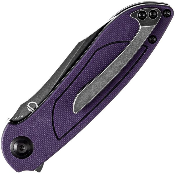 Tenable Knives Prometheus Linerlock Purple/Black G10