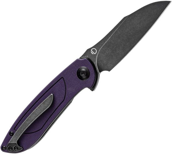 Tenable Knives Prometheus Linerlock Purple/Black G10