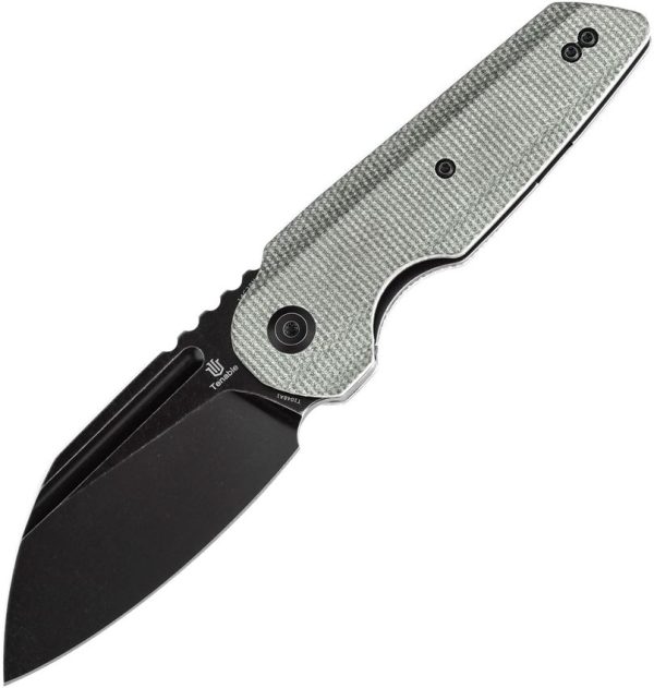 Tenable Rafe L Linerlock Green Canvas Folding Knife 14C28N
